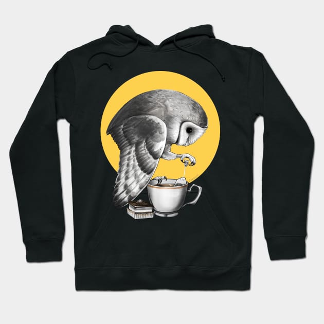 Tea Owl Hoodie by Sabtastic